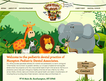 Tablet Screenshot of hamptonpediatricdental.com